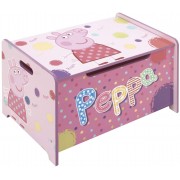 Medinė žaislų dėžė Peppa Pig